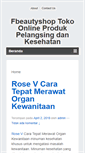 Mobile Screenshot of fbeautyshop.com